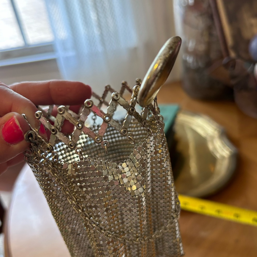 1930s Deco Metal Mesh Bag - Picture 4 of 12